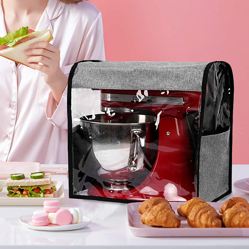 A generation of mixer dust cover kitchen auxiliary appliances waterproof cover with transparent film Vertical mixer cover