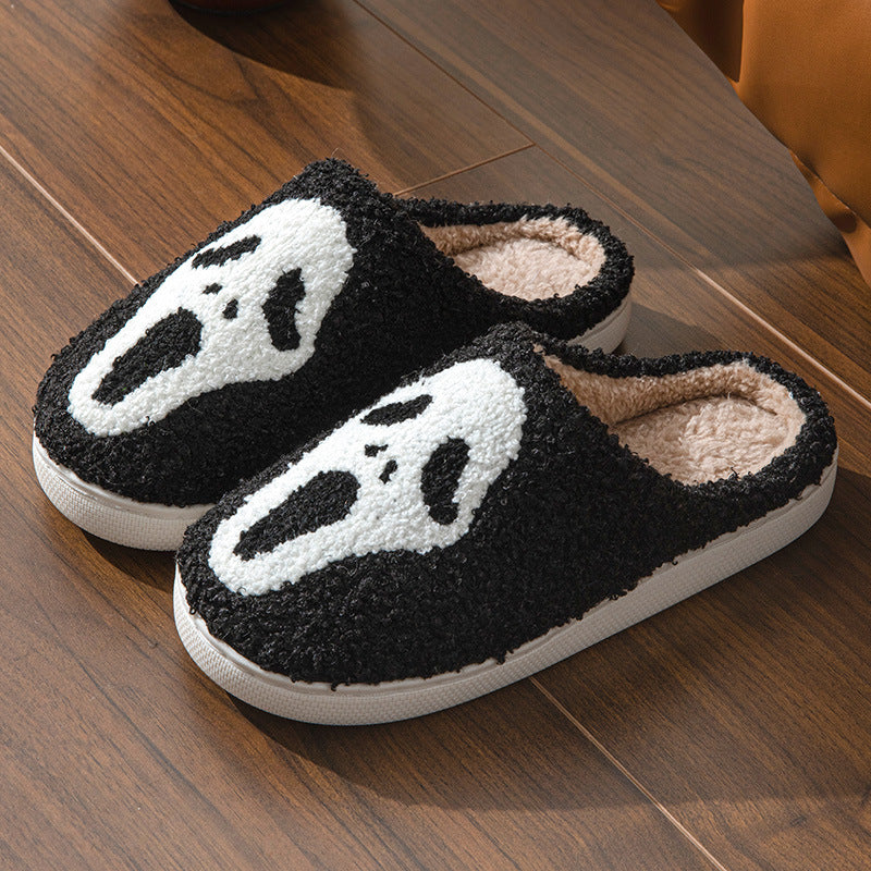 Halloween towel embroidery cross-border foreign trade men and women couples indoor home wood floor Mao Mao slippers