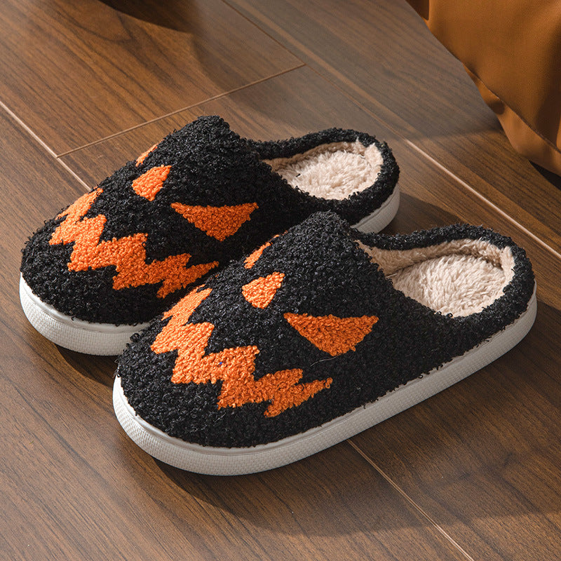 Halloween towel embroidery cross-border foreign trade men and women couples indoor home wood floor Mao Mao slippers
