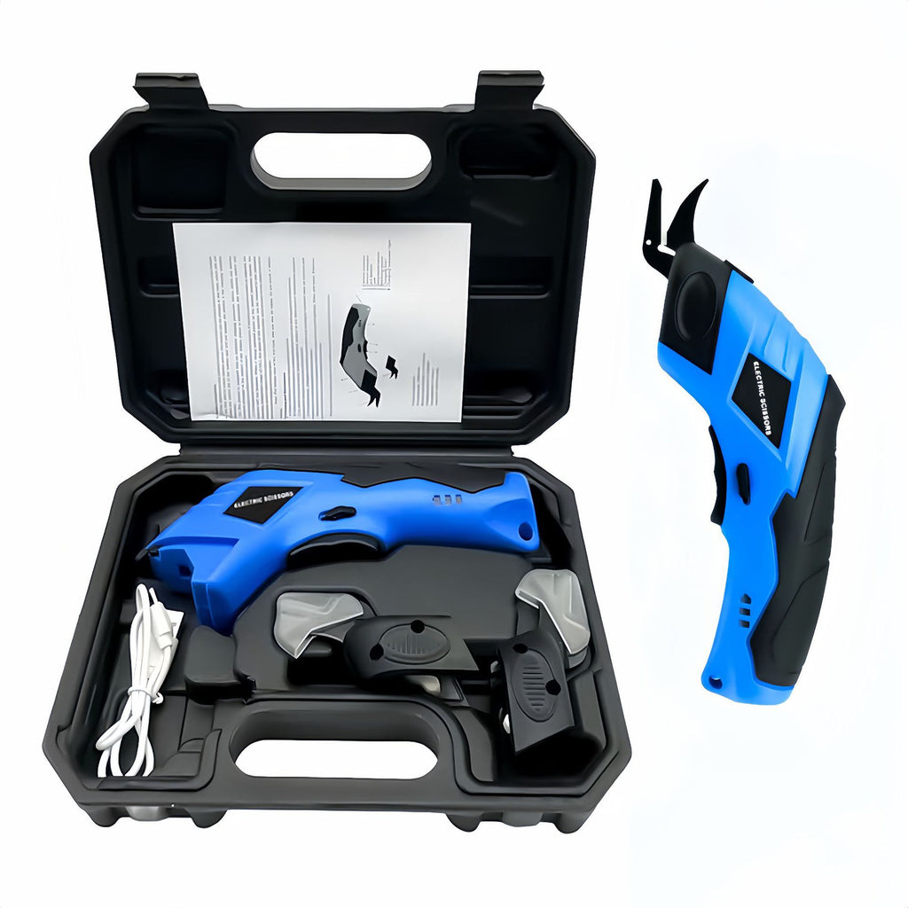 3.6V lithium battery scissors cloth cutting scissors charging cloth cutting tungsten steel electric scissors cloth leather trimming charging scissors