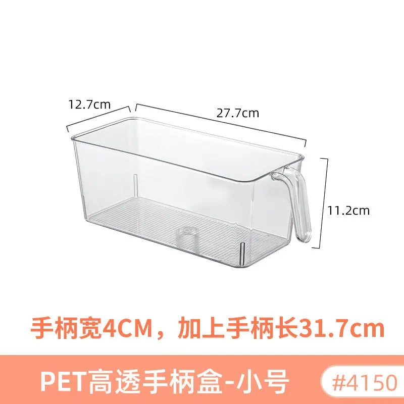 Desktop Storage Box Small Miscellaneous Stationery Sticky Notes Handbook Pencil Transparent Narrow Long Storage Storage Box Kasa & Pet