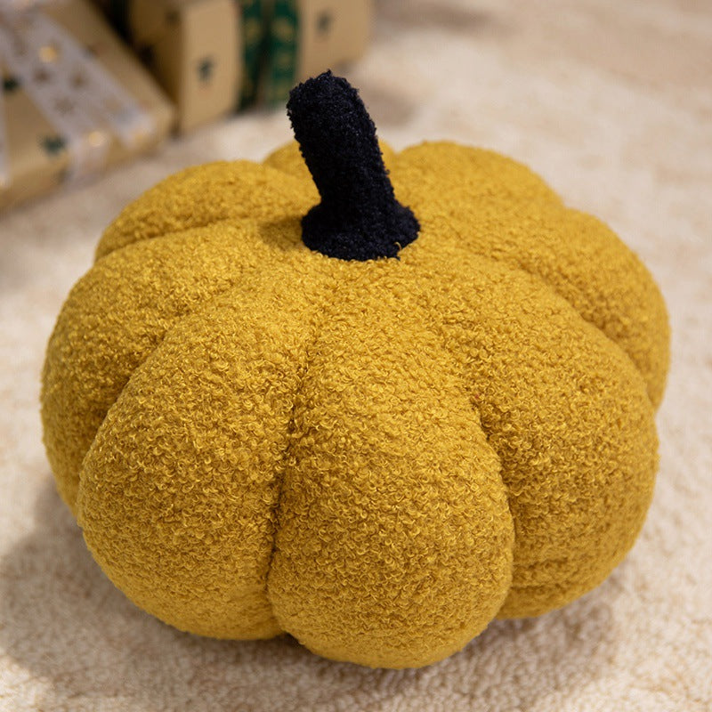 Ins Nordic Style Colorful Pumpkin Pillow Simulation Wave Dot Pumpkin Plush Toy Bedside Cushion Halloween Decoration