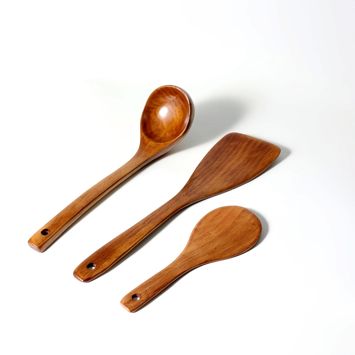 Non-Stick Pan Special Spatula for Cooking, Household Spatula, Wooden Spatula, Wooden Spoon, Rice Spoon, Wooden Spatula, Kitchen Utensils Spatula - Kasa & Pet