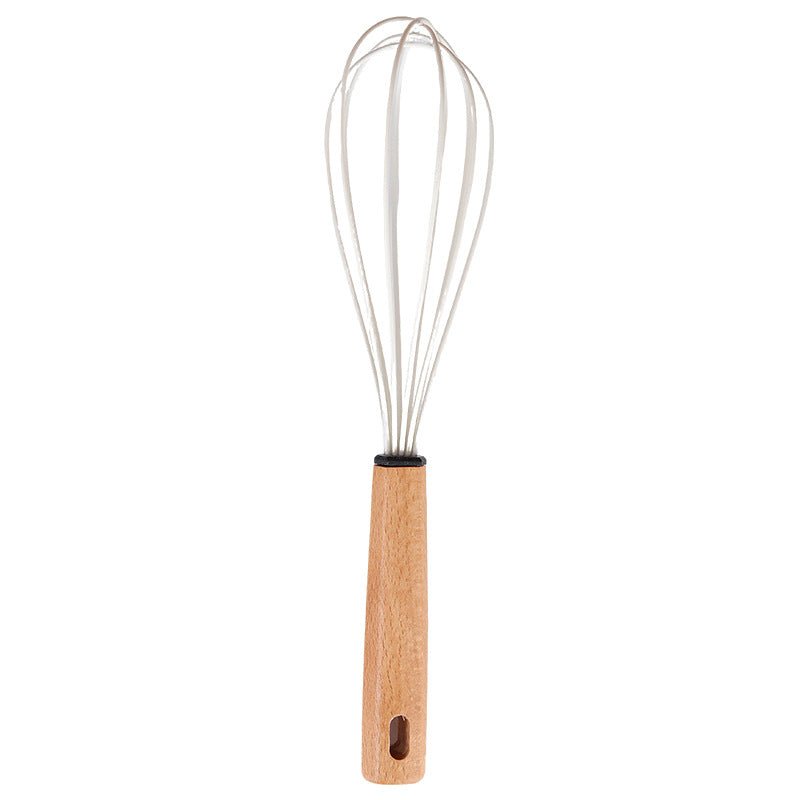 Wooden Handle Silicone Kitchen Utensil Set, Non-Stick Pan, Silicone Spatula, Soup Spoon, High Temperature Resistant Silicone Cooking Spatula, Daily Kitchen Utensils - Kasa & Pet