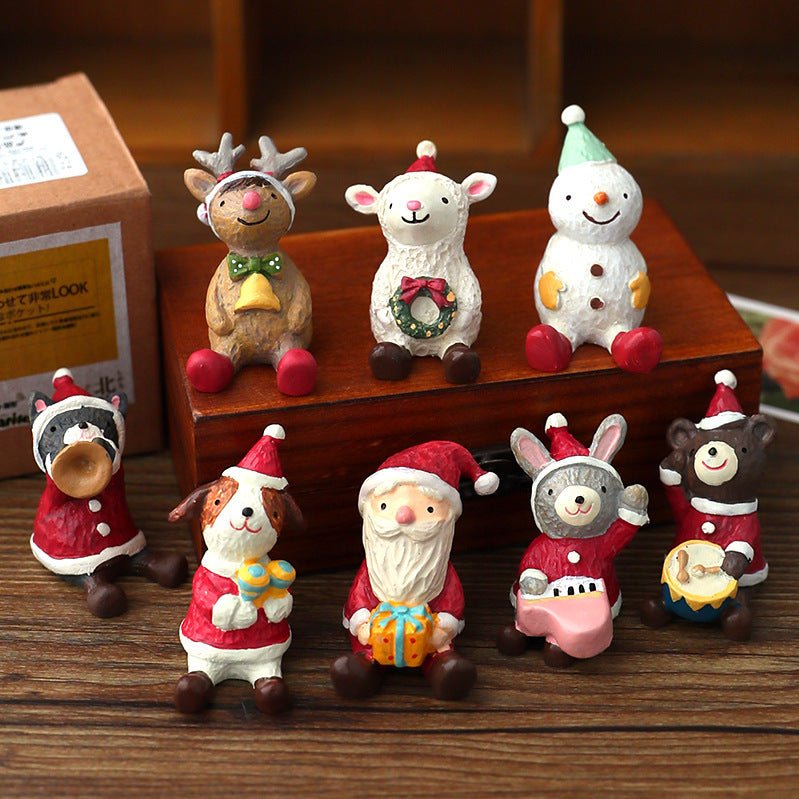 Christmas Decorations Christmas Tree Ornaments Decorative Props Scene Layout Simulation Elk Doll Christmas Ornaments
