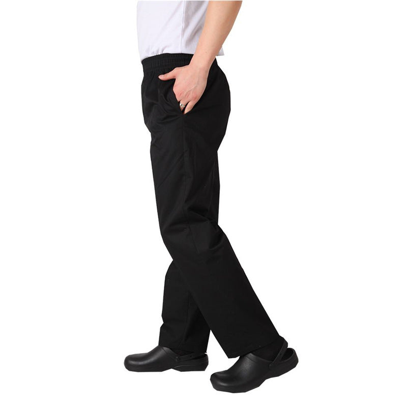 Chef pants hotel kitchen restaurant * staff work pants kitchen elastic slightly elastic black chef work pants men