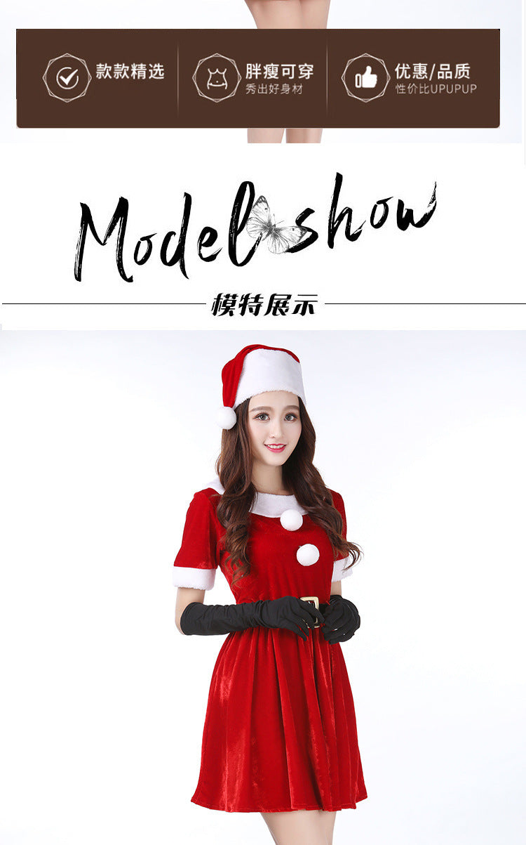 Pinxian manufacturers Christmas costume Halloween Christmas costume stage performance costume Christmas costume SD-142