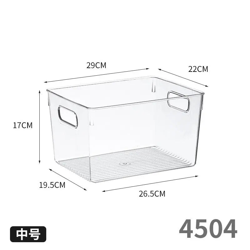 Desktop Storage Box with Lid Flip-Top Rectangular Transparent Acrylic Storage Box Kitchen Cosmetics Sundry Work Station Kasa & Pet