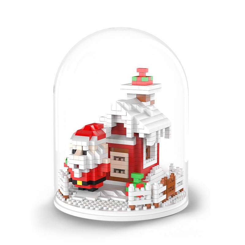 Christmas Gift Building Blocks Christmas Tree Ornaments Assembled Toys Santa Claus Building Blocks Small Particles Assembled Educational Toys