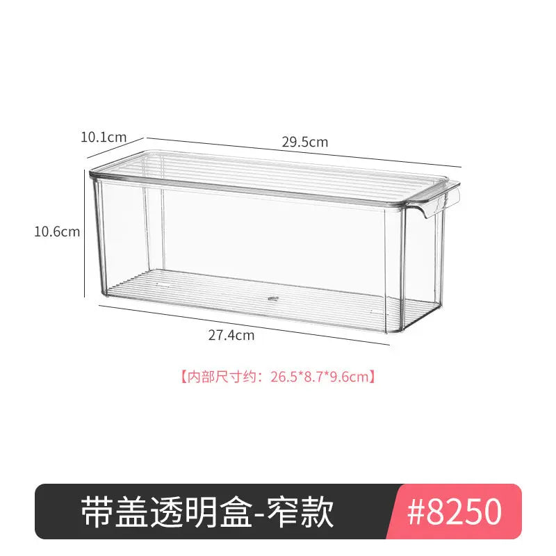 Desktop Storage Box with Lid Flip-Top Rectangular Transparent Acrylic Storage Box Kitchen Cosmetics Sundry Work Station Kasa & Pet