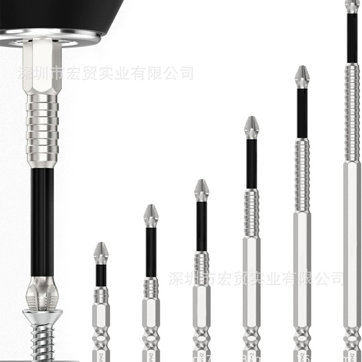 K5 anti-impact non-slip batch head with threaded cross strong magnetic drill starting head super hard hexagonal suit electric screwdriver