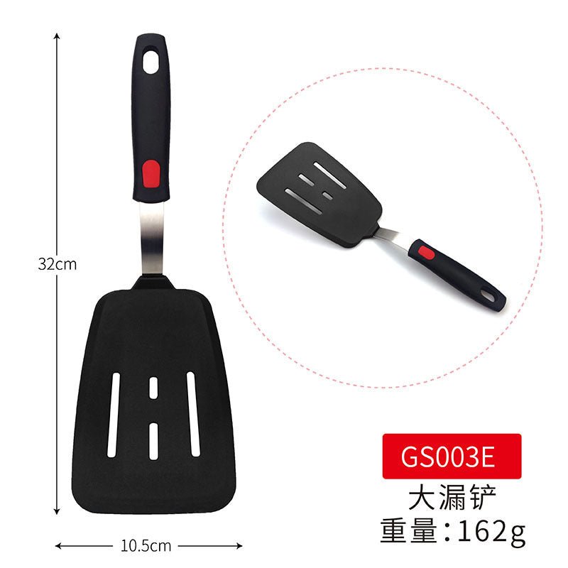 Cross-Border Silicone Cooking Utensils Non-Stick Pan Silicone Spatula Teppanyaki Cooking Spatula Pancake Tamagoyaki Spatula Leaking Spatula - Kasa & Pet