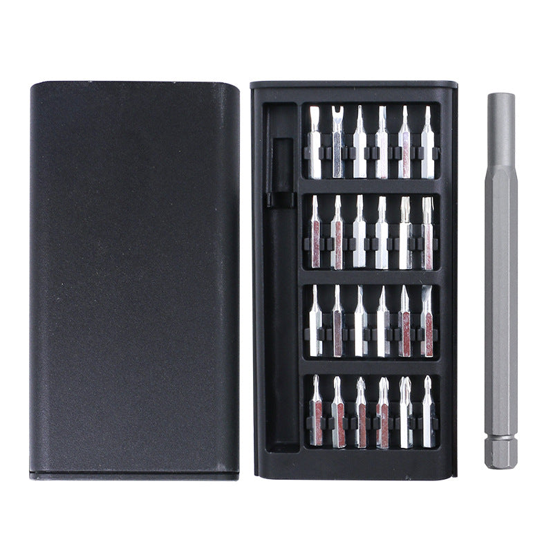 24-in-one screwdriver suit tool precision maintenance multifunctional 25-in -1 special-shaped S2 batch head with magnetic attraction screwdriver