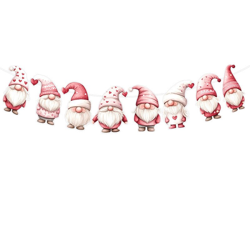 Amazon New Product Party Supplies Christmas Flag Set Christmas Garland Banner Venue Decoration