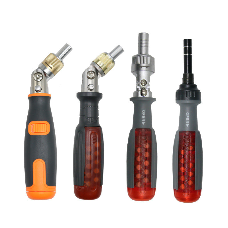 Multifunctional Ratchet Screwdriver Set, Cross-Shaped Multi-Angle Screwdriver, Labor-Saving Screwdriver Set, Customized