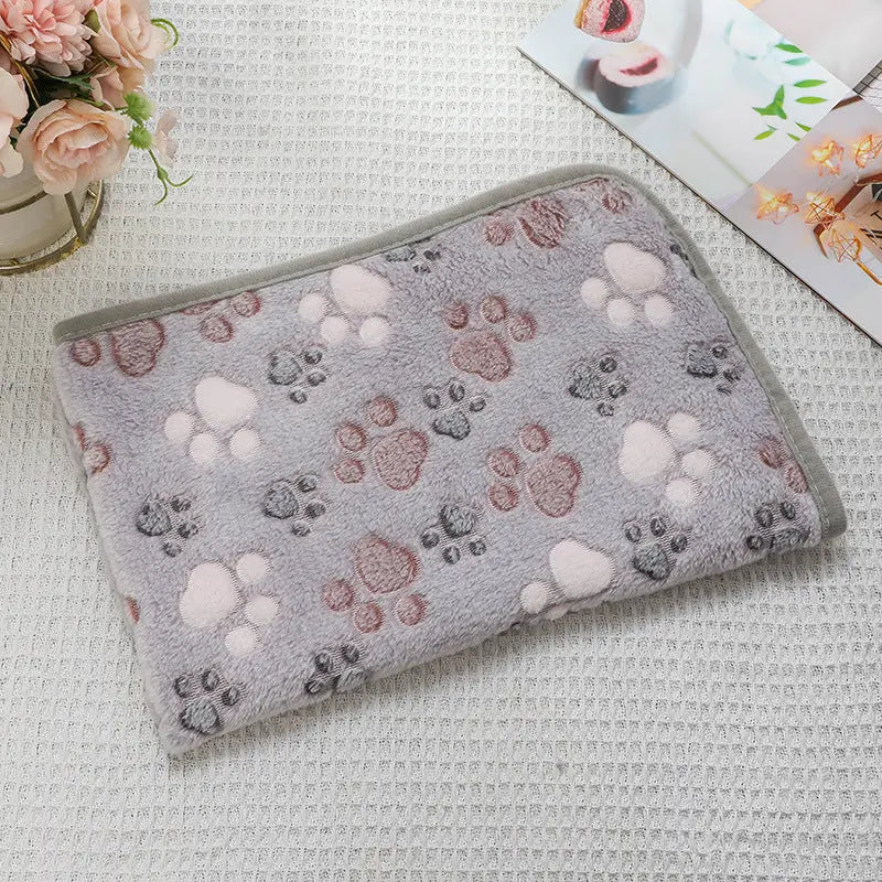 Cross-border pet blanket mat cat and dog flannel blanket autumn and winter warm blanket pet sleeping mat wholesale Kasa & Pet