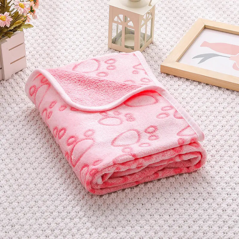 Cross-border pet blanket mat cat and dog flannel blanket autumn and winter warm blanket pet sleeping mat wholesale Kasa & Pet