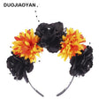 Spider Flower Party Halloween New Flower Headdress Hair Hoop Wholesale Makeup Personality European and American Cosplay