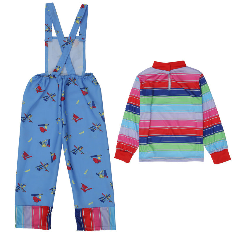 Halloween Children's Costume Ghost Baby Return Soul Series Children's Performance Costume Ghost Baby Chagi Horror Clown Playing Costume