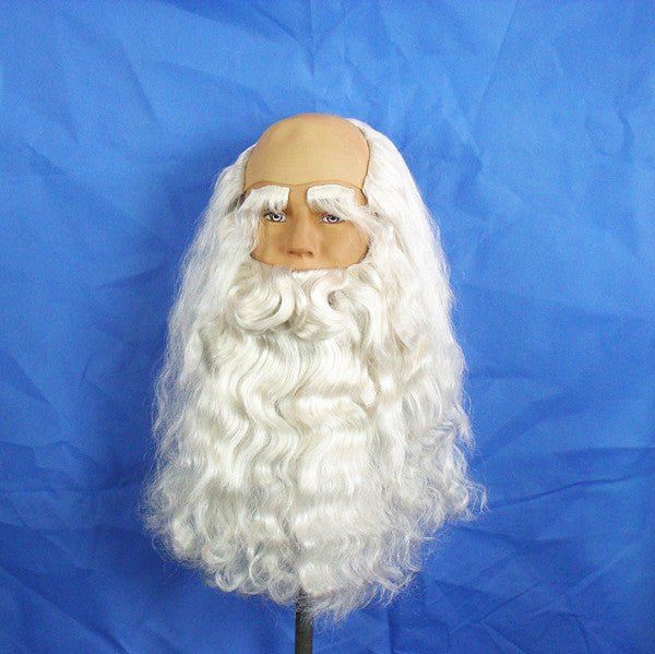European and American Christmas Series Export Cos Wig Manufacturer Santa Claus Role-Playing Christmas Curly Beard Props