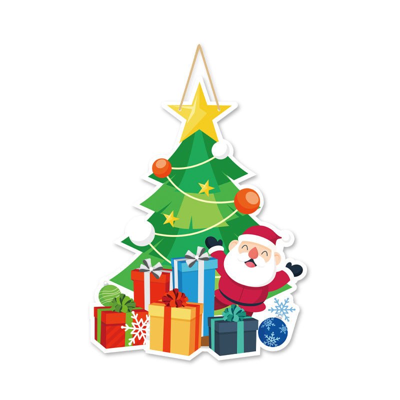 Amazon New Product Party Supplies Christmas Flag Set Christmas Garland Banner Venue Decoration
