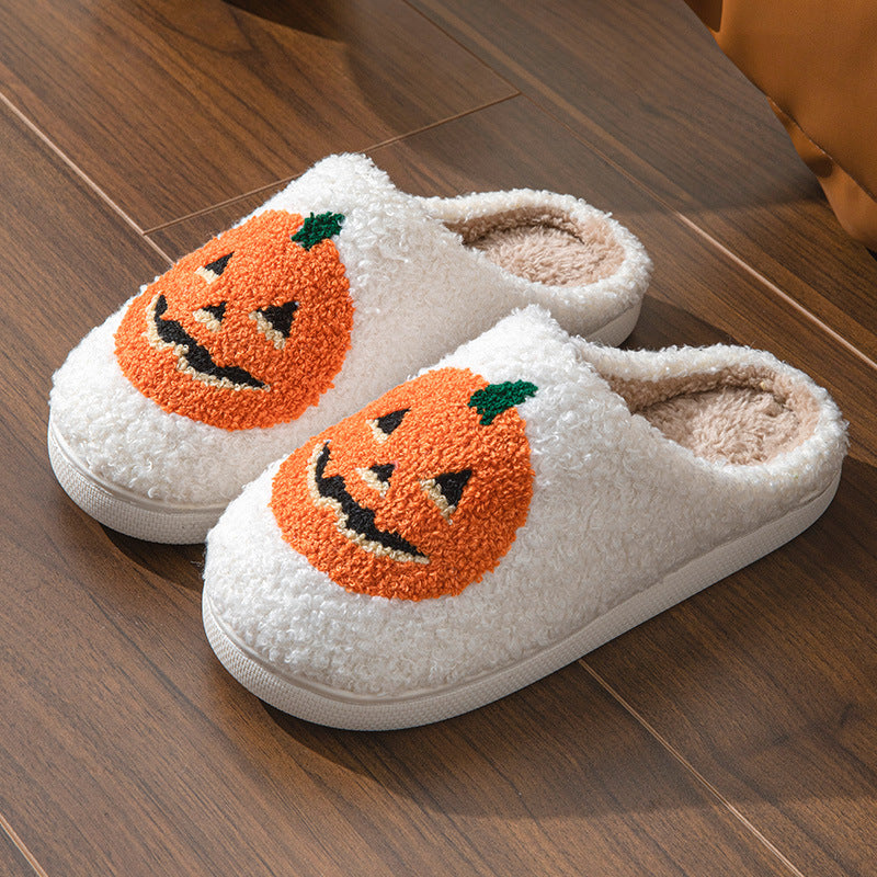Halloween towel embroidery cross-border foreign trade men and women couples indoor home wood floor Mao Mao slippers