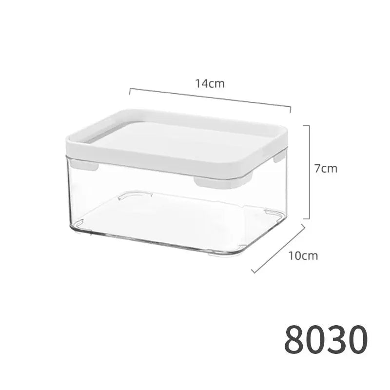 Desktop Storage Box with Lid Flip-Top Rectangular Transparent Acrylic Storage Box Kitchen Cosmetics Sundry Work Station Kasa & Pet