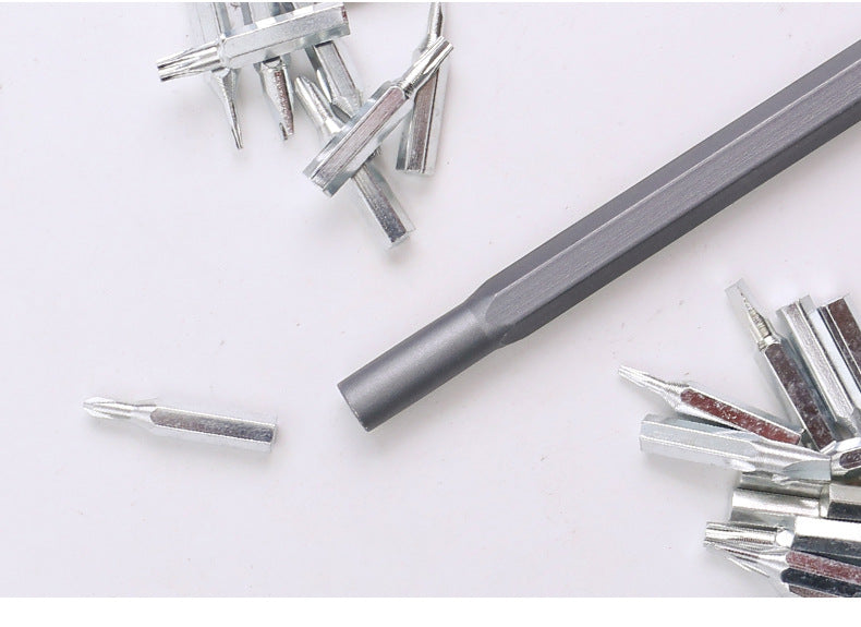 24-in-one screwdriver suit tool precision maintenance multifunctional 25-in -1 special-shaped S2 batch head with magnetic attraction screwdriver