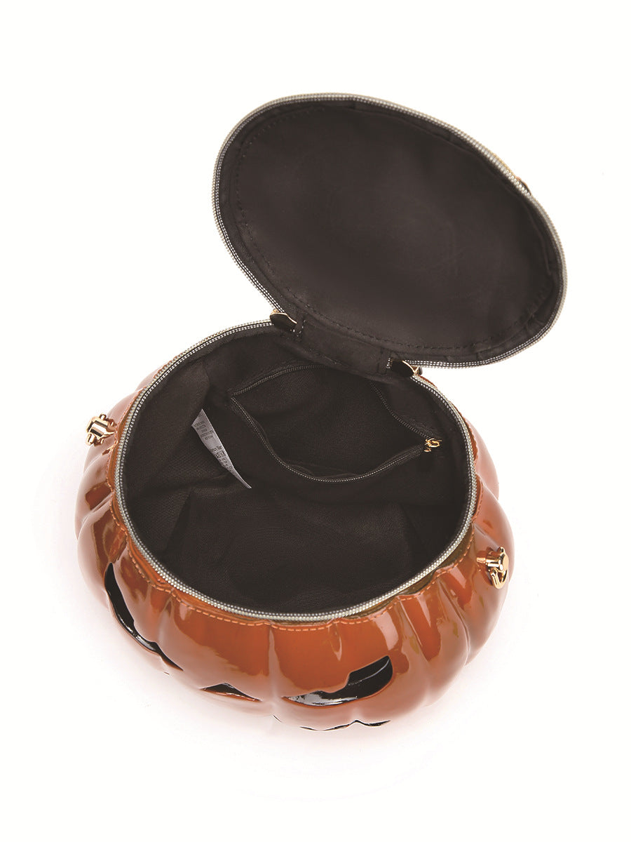 2024 New Women's Bag Halloween Simulation Pumpkin Bag Portable Shoulder Crossbody Multi-function Bag