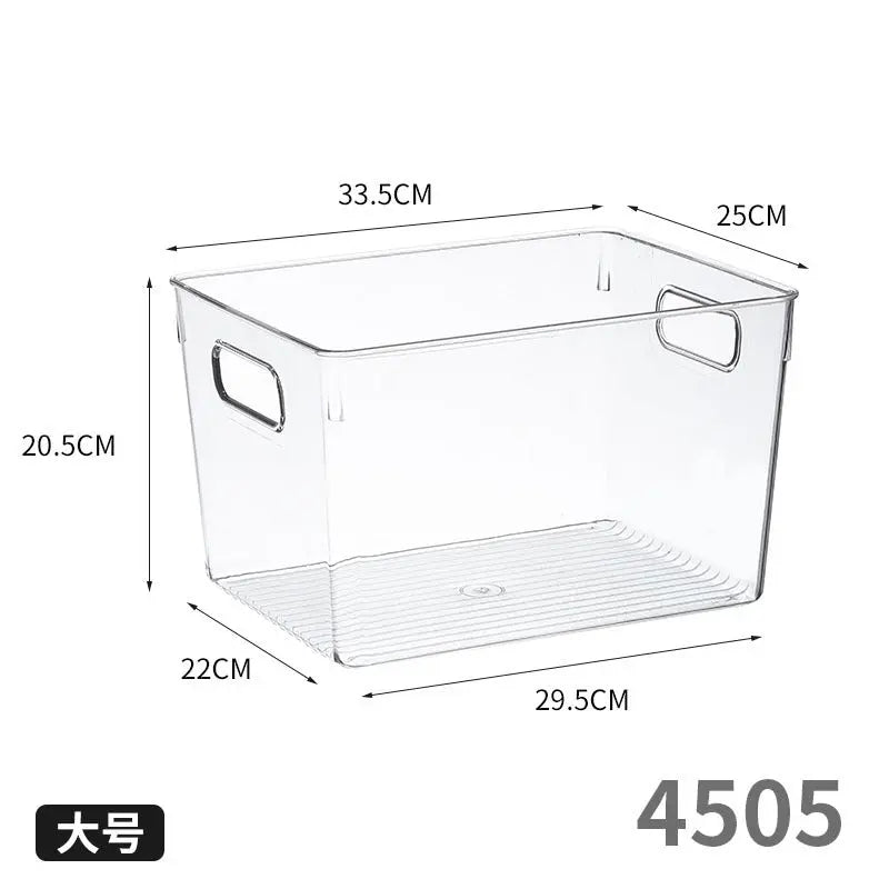 Desktop Storage Box with Lid Flip-Top Rectangular Transparent Acrylic Storage Box Kitchen Cosmetics Sundry Work Station Kasa & Pet
