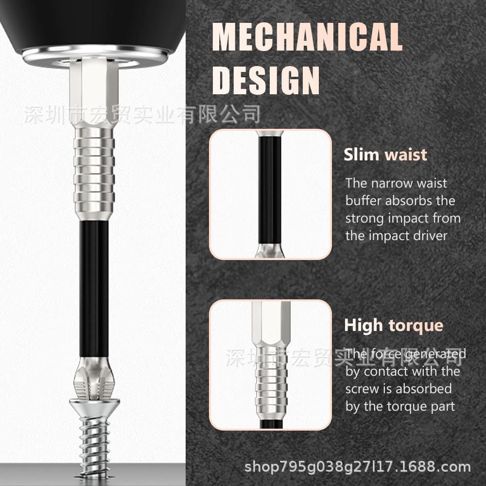 K5 anti-impact non-slip batch head with threaded cross strong magnetic drill starting head super hard hexagonal suit electric screwdriver