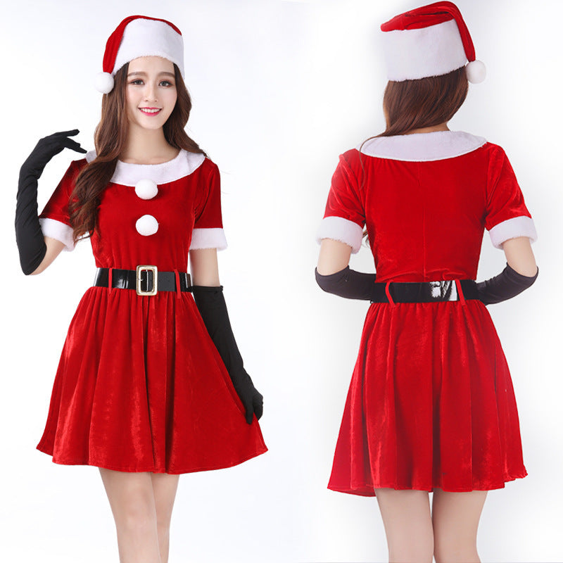 Pinxian manufacturers Christmas costume Halloween Christmas costume stage performance costume Christmas costume SD-142