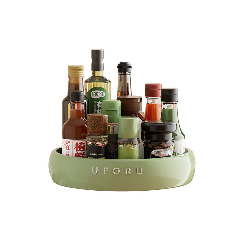Rotating Kitchen Rack Household Kitchen Large-Capacity Rotating Seasoning Tray Oil Salt Sauce Vinegar Bottle Seasoning Rack Storage Tray