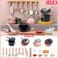 [Cross-border Exclusive] Simulation Kitchenette Cooking Kitchenware suit Fruit Chicing Music Cooking Induction Cooker to play house