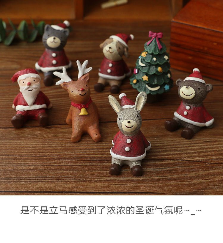 Christmas Decorations Christmas Tree Ornaments Decorative Props Scene Layout Simulation Elk Doll Christmas Ornaments