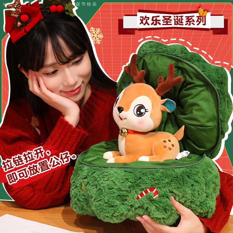Cross-Border Merry Christmas Tree Doll Plush Toy Christmas Pillow Old Man Elk Doll Christmas Eve Children's Gift