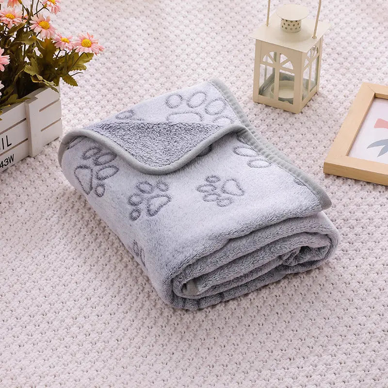 Cross-border pet blanket mat cat and dog flannel blanket autumn and winter warm blanket pet sleeping mat wholesale Kasa & Pet