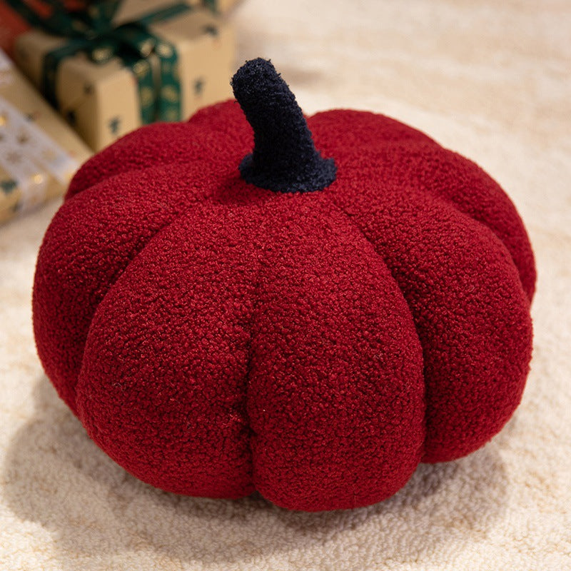 Ins Nordic Style Colorful Pumpkin Pillow Simulation Wave Dot Pumpkin Plush Toy Bedside Cushion Halloween Decoration