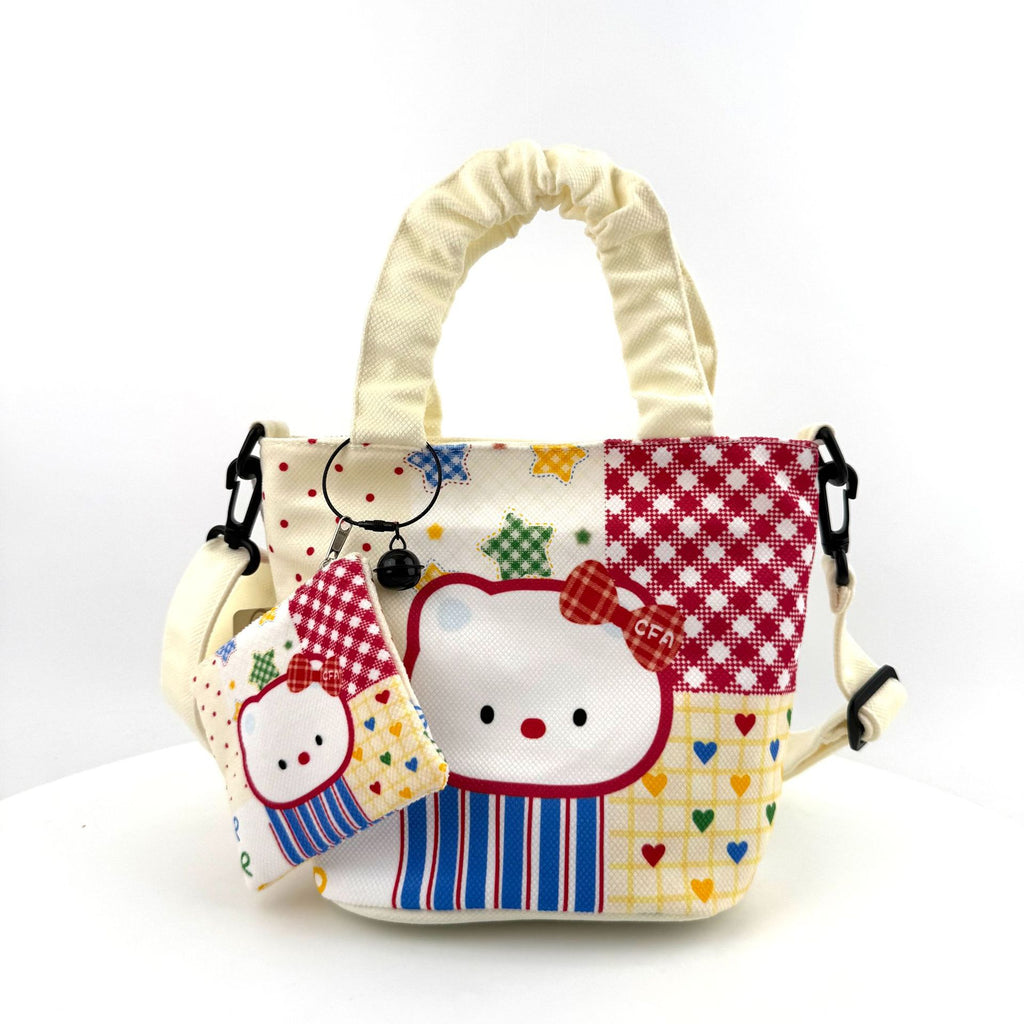 In-Stock New Small Cloth Bag Ins Cute Cartoon Women's Summer Cloth Bag Handbag Casual Tote Bag Upgrade
