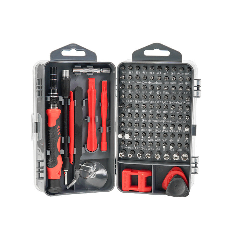 Hardware Clock 115-in-1 Screwdriver Set Crv Material Cross-Border Wholesale Disassembly Tool Set