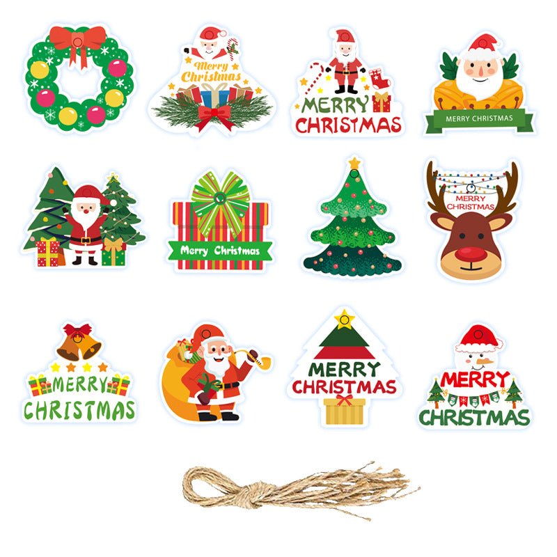 Amazon New Product Party Supplies Christmas Flag Set Christmas Garland Banner Venue Decoration
