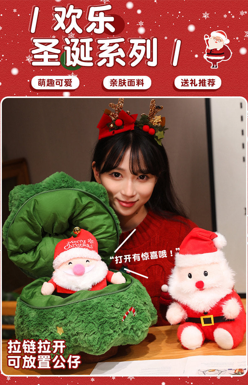 Cross-Border Merry Christmas Tree Doll Plush Toy Christmas Pillow Old Man Elk Doll Christmas Eve Children's Gift