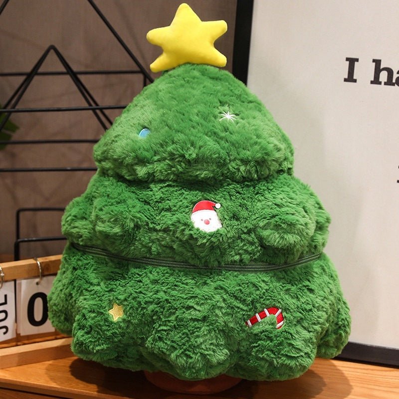 Cross-Border New Santa Claus Doll Simulation Christmas Tree Pillow Sofa Christmas Ornaments Happy Christmas Series - Kasa & Pet