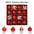 Cross-border New Christmas Tree Decoration Pendant Electroplated Paintted Ball Hanging Hollow Ball Hanging Christmas Decorations