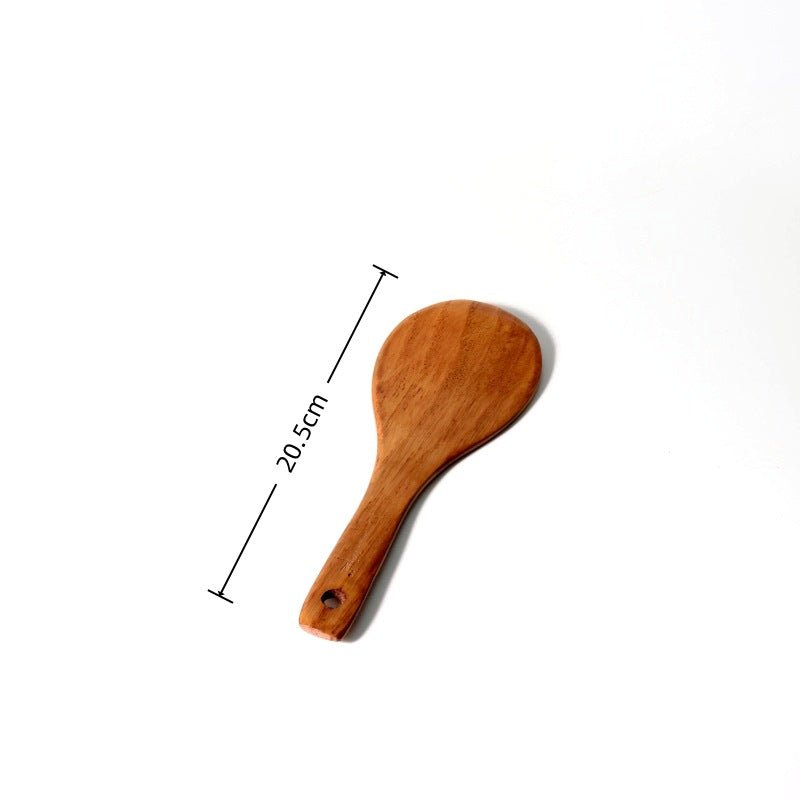 Non-Stick Pan Special Spatula for Cooking, Household Spatula, Wooden Spatula, Wooden Spoon, Rice Spoon, Wooden Spatula, Kitchen Utensils Spatula - Kasa & Pet