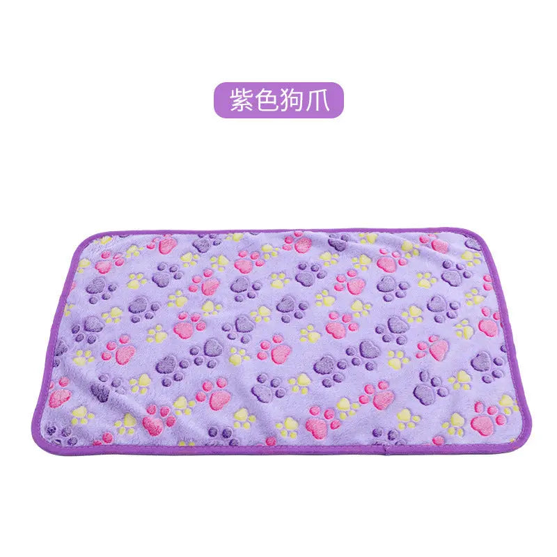 Cross-border pet blanket mat cat and dog flannel blanket autumn and winter warm blanket pet sleeping mat wholesale Kasa & Pet