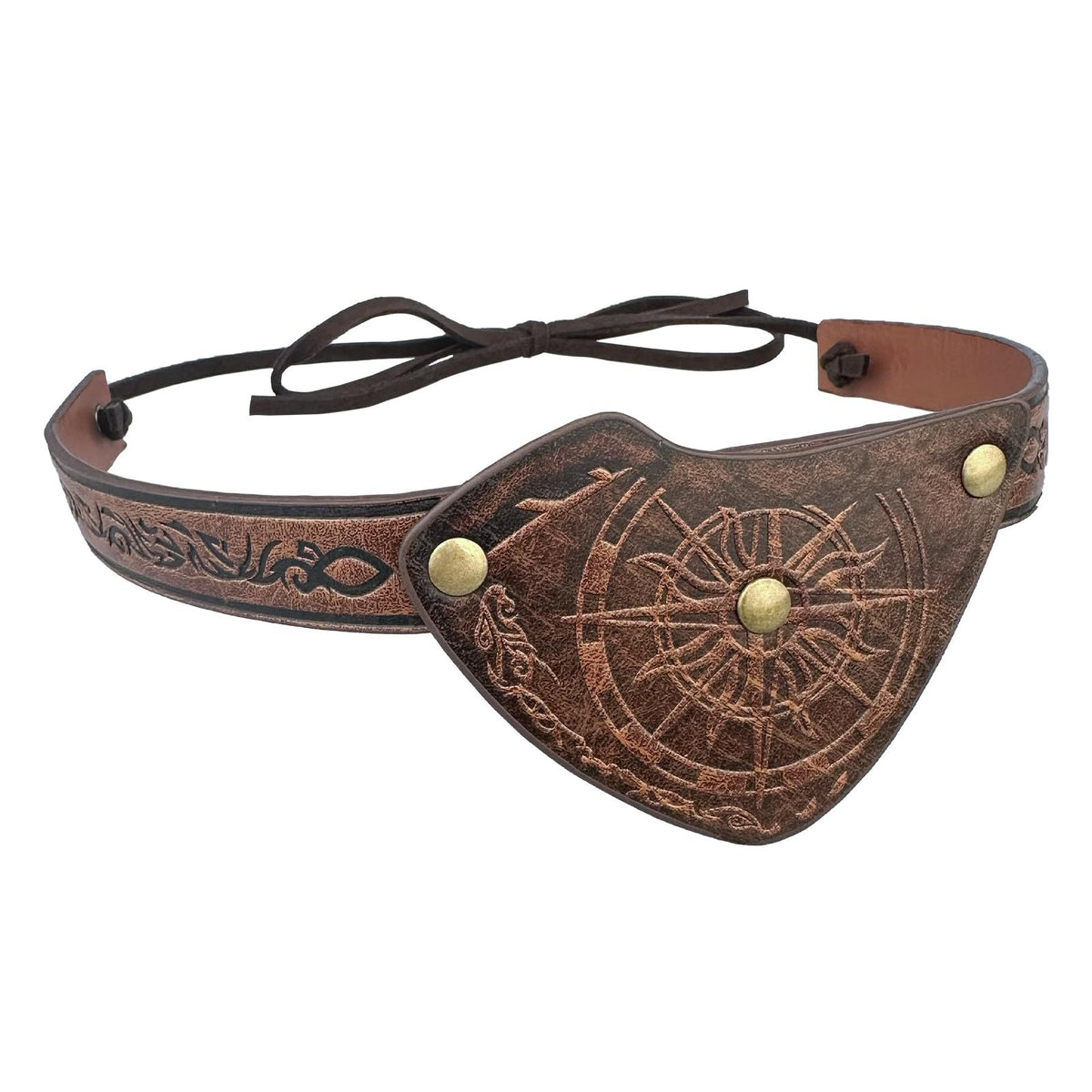 Halloween Pirates of the Caribbean Single Eye Mask Vintage Leather Single Eye Mask Medieval Gothic Single Eye Mask