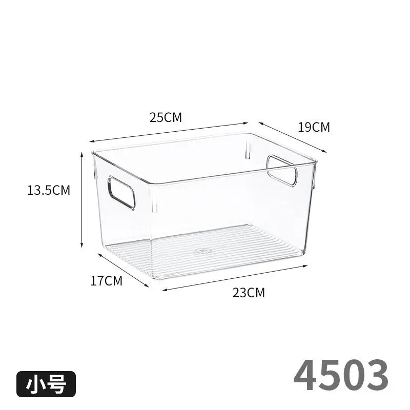 Desktop Storage Box with Lid Flip-Top Rectangular Transparent Acrylic Storage Box Kitchen Cosmetics Sundry Work Station Kasa & Pet