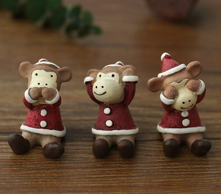 Christmas Decorations Christmas Tree Ornaments Decorative Props Scene Layout Simulation Elk Doll Christmas Ornaments