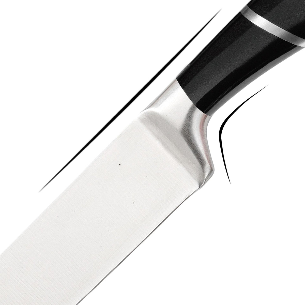 Spot Stainless Steel Horseshoe Hollow Handle Knife Set Eight-Piece Acrylic Plastic Rotating Seat Kitchen Knife Kitchen Knife